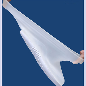 Chaussures portables housse de pluie Silicone étanche protecteurs de chaussures chaussures réutilisables couvre couvre-chaussures - Product Image 2