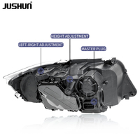 Alimentation ponctuelle nouveau 2005-2012 pour BMW série 3 E90 ensemble de phares 12V pièces automobiles avec deux lentilles LED blanches et jaunes 8000K