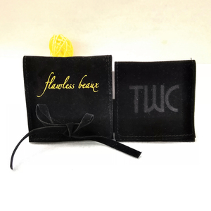 7x7cm Custom Logo Jewelry Bag Suede Envelope Jewelry Pouch Velvet <b>Gift</b> Packaging Bag for Earrings and Necklace - Product Image 1