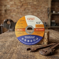 Disque de découpe abrasif professionnel WGW 115x1.0x22.23mm pour le travail des métaux et de l'acier inoxydable, pour utilisation avec une meuleuse d'angle