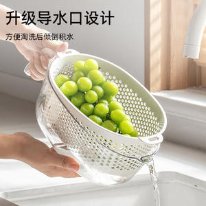 Ensemble de passoires en plastique doré avec poignée pour égoutter les légumes et laver les fruits, plusieurs tailles - Product Image 4