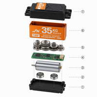 Servomoteur numérique JX 35KG à engrenages métalliques et plastiques, haute tension 6.0-8.4V, pour voitures RC, robots, drones industriels, pièces d'avions/bateaux RC