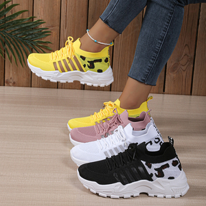 Zapatillas Chunky Retro de los 90 para Mujer - <span class=keywords><strong>Zapatos</strong></span> de Plataforma con Estampado <span class=keywords><strong>Animal</strong></span> y Comodidad Transpirable para Primavera/Verano - Product Image 1