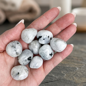 Piedras de Piedra Lunar Pulimentadas, Forma Ovalada, Especímenes de Cristal Natural para Feng Shui, Arte Coleccionable y Exhibición - Product Image 2