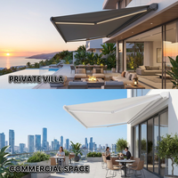 Store pliant pare-pluie et pare-soleil avec système de tension à double câble pour terrasse et patio – Un investissement intelligent pour la maison