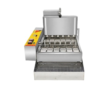 Commercial Stainless Steel Mini Donut Maker Fully Automatic 6 <b>Rows</b> Doughnut Frying <b>Machine</b> for Bakeries Flour Mills Used - Product Image 3