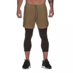 Vente en gros de pantalons de sport décontractés de fitness à séchage rapide pour hommes, shorts amples, pantacourt d'été, taille élastique, grande taille en toile - Product Image 4