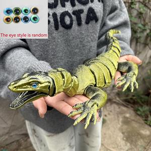 Vashine Juguetes de Lagarto de Cristal Flexibles Impresos en 3D de PLA, Divertidos Juguetes de Colección de Animales Coloridos, Figura de Acción de Material Ecológico Cabrite - Product Image 5