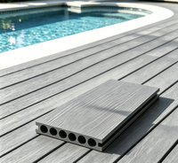 Planche de terrasse creuse en WPC, imperméable, antidérapante, moderne, pour jardin extérieur, terrasse