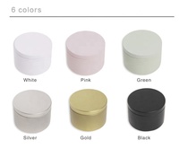 Bon marché, petite boîte ronde en métal de recyclage sans couture de qualité alimentaire, boîte en fer blanc pour bougie, bonbons, boîtes de bougies de 8 oz