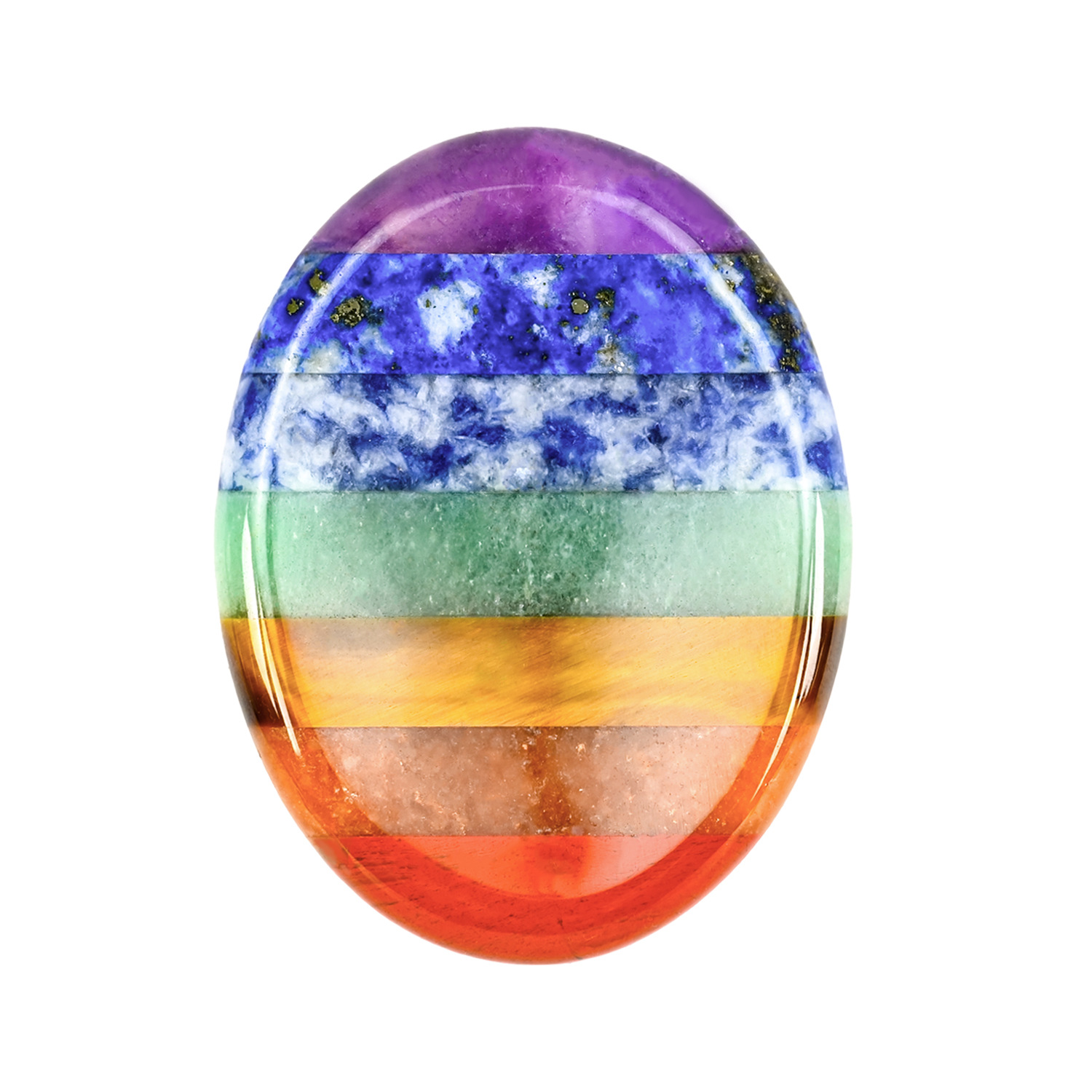 Seven-color thumb stone