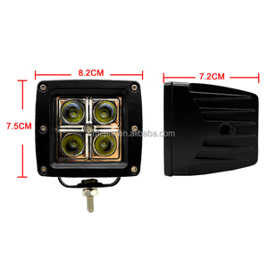 MEXAS 3,23 "12W Square LED Driving Auxiliary Car Lights para vehículos todoterreno SUV ATV UTU - Product Image 5