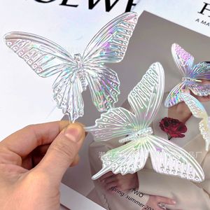 Iridescent 3D Butterfly Acrylic Hair <b>Clip</b> 12 Cm Diy Jewelry Accessories Party Decor Chaozhou <b>Spring</b> 2025 - Product Image 1