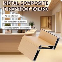 Panneau composite mural en aluminium ignifuge de haute résistance, résistant au vent, pour plafond et toiture, panneau composite ignifuge de classe A1