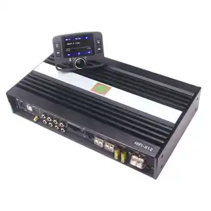 Sennuopu HIFI X12 OEM Newest Power 800W car audio sound system 8 channel dsp car audio with LCD Display Remote Control