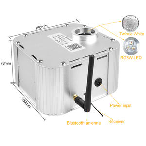 32W Twinkle Effect RGBW Smart APP RF Control LED Car Star Sky Ceiling Kit With Meteor <span class=keywords><strong>Machine</strong></span> & 0.75mm x 800pcs x 4m Cable - Product Image 2