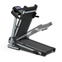 Caminadora Eléctrica Plegable para Ejercicio en Casa con Pantalla LCD, Monitor de Pulso, Altavoces y Llave de Seguridad, 265 LBS