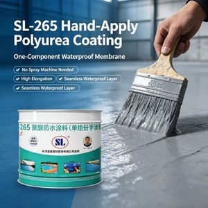 สารเคลือบกันน้ำ SL-265 โพลีอะสปาร์ติก โพลียูเรีย เป็นมิตรต่อสิ่งแวดล้อม สำหรับผนังพื้นคอนกรีต ห้องใต้ดิน ป้องกันการแตกร้าว ห้องน้ำ ห้องครัว - Product Image 2