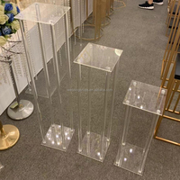 Support à fleurs en acrylique transparent de haute qualité, centre de table pour mariage