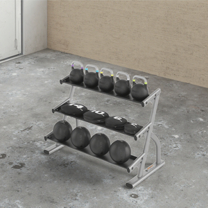 Support de Rangement pour Haltères à Trois Niveaux QLK Gym Machines, Équipement de Fitness et d'Entraînement de Force LK-084 - Product Image 4