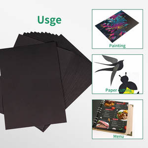 Venta directa de fábrica de alta calidad 80-1200g tablero de papel negro grueso y Rollo de cartón negro - Product Image 6