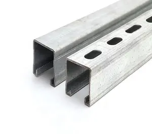 Yisen-sujetadores de acero en forma de c para construcción, puntales ranurados, dimensiones de canal c galvanizado