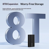 Casing Hard Drive Eksternal 40Gbps dari Aluminium Alloy dengan Ekspansi USB4 Solid State NVMe 8TB, Casing Tebal Pembaca SSD M280U4F