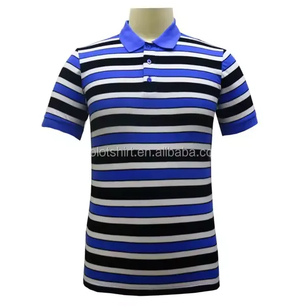 High Quality Camp David Polo Shirt Stripe Collar Printed Logo 100% Cotton Breathable Casual Style Plus Size OEM Logo