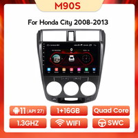 MEKEDE Contrôle vocal Android 11 8 cœurs IPS DSP Vidéo de voiture pour Honda CITY 2011-2016 GPS BT Radio Multimédia Car-play Stéréo Android