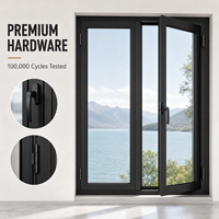 Juego Completo de Herrajes de Aluminio para Ventanas Abatibles, Servicio de Dimensiones Personalizadas para Proyectos de Construcción Inmobiliaria
