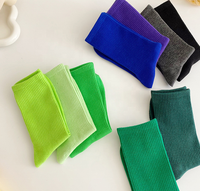 Chaussettes unies en coton 100% respirantes, anti-bactériennes et compressives pour femmes et unisexe, nouveau design, vente en gros, échantillon rapide, OEM, MOQ