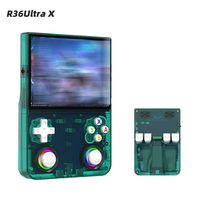 Nouvelle console de jeu portable rétro R36 Ultra X, écran IPS 4,5 pouces, Linux open source, plusieurs émulateurs intégrés, lecteur de jeux