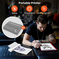Imprimante thermique portable A4 pour pochoirs de tatouage avec batterie USB 2000 mAh en stock