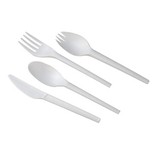 Utensilios CPLA al por Mayor Directo de Fábrica, Juego de Tenedores, Cucharas y <span class=keywords><strong>Cuchillos</strong></span> Compostables para Importadores Globales - Product Image 3