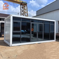 Maison préfabriquée modulaire DXH, maison mobile préfabriquée, maison préfabriquée pré-assemblée, isolation thermique pour l'école, l'hôtel, le bureau