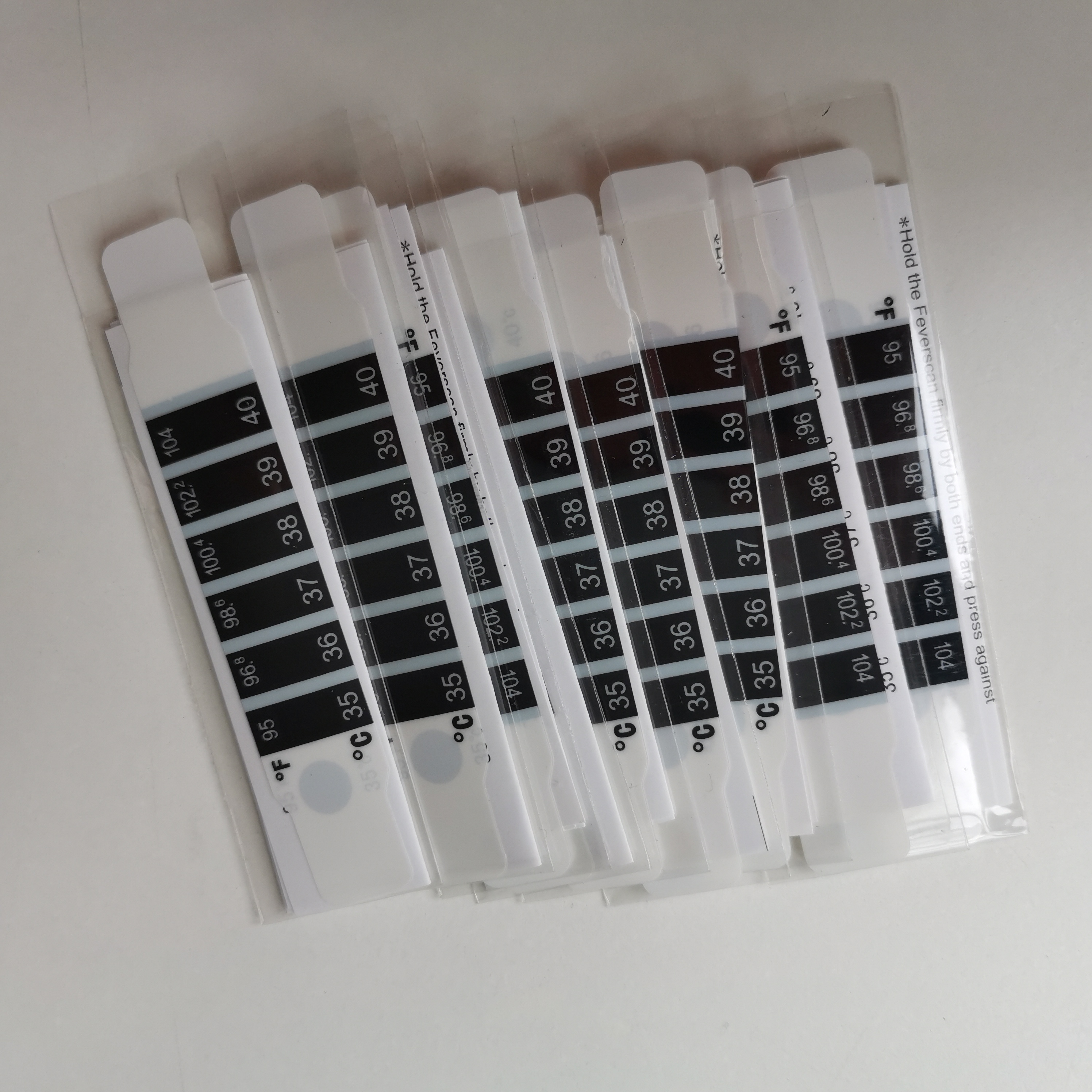 Stock Feverscan Strip Thermometer Thermometer Strip Forehead, Disposable Thermometer Strip