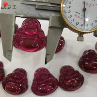 Rubis de bon augure de bijoux Redleaf 5 # corindon chinois Maitreya bouddha riant bouddha pendentif pierre précieuse en vrac