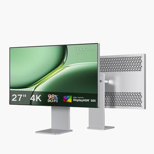 Moniteur TCOLOR en aluminium de 27 pouces, moniteur brillant <span class=keywords><strong>4K</strong></span>, écran de studio, moniteur de jeu <span class=keywords><strong>4K</strong></span> UHD, écran vertical <span class=keywords><strong>pour</strong></span> la <span class=keywords><strong>retouche</strong></span> <span class=keywords><strong>photo</strong></span> - Product Image 2