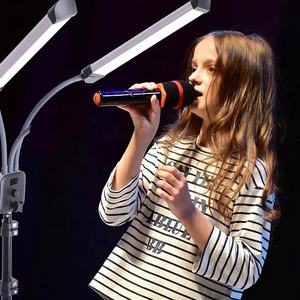 Éclairage annulaire à double led avec poignée réflexe, lumière pour photographie avec miroir de maquillage, pour smartphone - Product Image 6