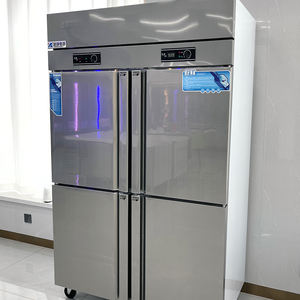 YINZHENG Équipement de Réfrigération Commercial de Cuisine Grande Capacité Quatre Portes en Acier Inoxydable Vertical Double Température à Froid Direct - Product Image 3