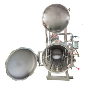 Autoclave rotatif industriel pour la stérilisation alimentaire, machine <span class=keywords><strong>de</strong></span> stérilisation par immersion dans l'eau pour la viande en conserve - Product Image 1