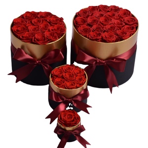 Factory Preserved Flower <strong>Gift</strong> <strong>Box</strong> Eternal Rose Elegant <strong>Present</strong> for Valentine's Day Christmas Thanksgiving Chinese New Year Years - Product Image 1