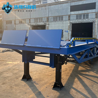 Rampe de quai mobile hydraulique 10 tonnes, rampe de chantier réglable pour camion porte-conteneurs, chariot élévateur, plateforme de chargement et de déchargement, certifiée CE