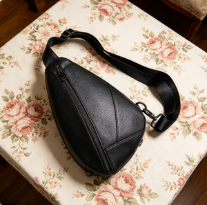 Nueva llegada: <span class=keywords><strong>Bolso</strong></span> bandolera de cuero genuino para hombre, estilo vintage, con cierre de cremallera, impermeable, duradero y de gran capacidad. - Product Image 4