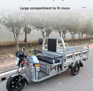 Tricycle électrique motorisé à frein à tambour fermé, <span class=keywords><strong>prix</strong></span> <span class=keywords><strong>d</strong></span>'usine, super puissant, pour adultes, haute vitesse, robuste, capacité de charge de 400 kg, vélo <span class=keywords><strong>cargo</strong></span> - Product Image 5