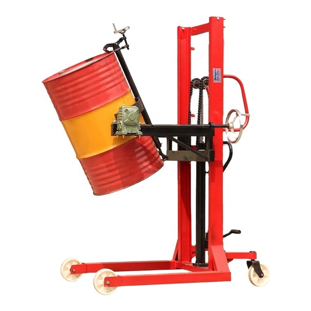 TAIXING JICHUAN Foot-operated Hydraulic Forklift Stacker with DC Motor Clamping Tipper for Oil Drums New Multi-Terrain Use
