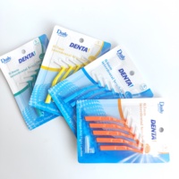 Soins quotidiens Top vente anti-dérapant poignée en plastique brosses interdentaires carte blister L Type dent Gap nettoyage brosses à dents