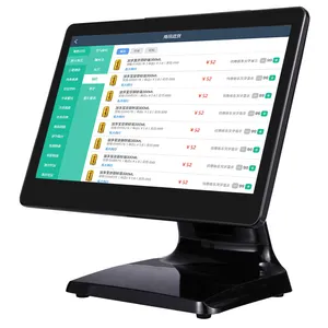 Disesuaikan 15.6 Inci Sistem Ritel Katering Layar Sentuh Monitor 15 Inci Pc Semua Dalam Satu POS