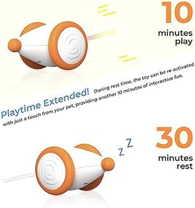 Giocattolo interattivo per animali domestici con movimento interattivo con Mouse intelligente ricaricabile USB automatico a LED giallo - Product Image 6