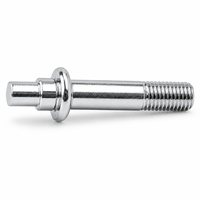 Tige de connexion en acier au carbone zingué pour roulettes, boulon d'axe à insertion de roue LY-040, quincaillerie de remplacement pour roulettes industrielles
